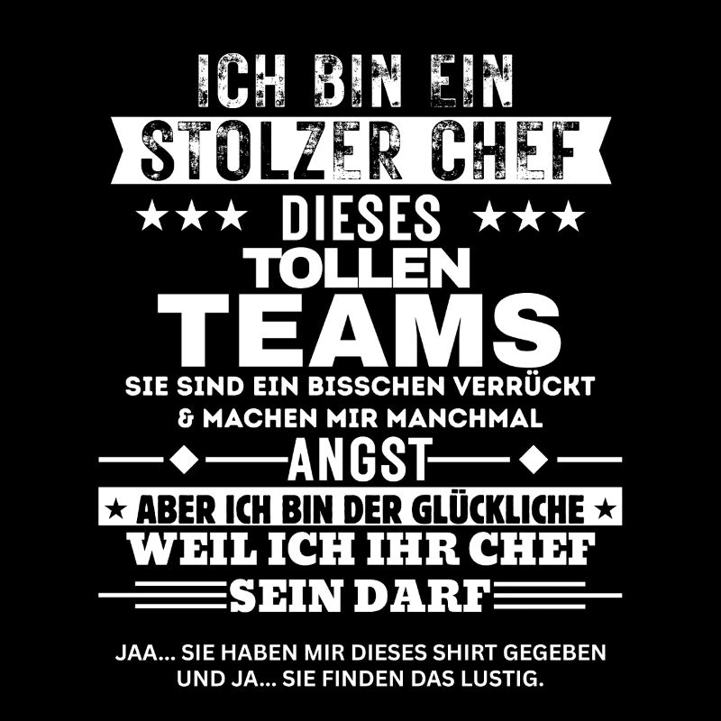 Stolzer Chef dieses tollen Teams