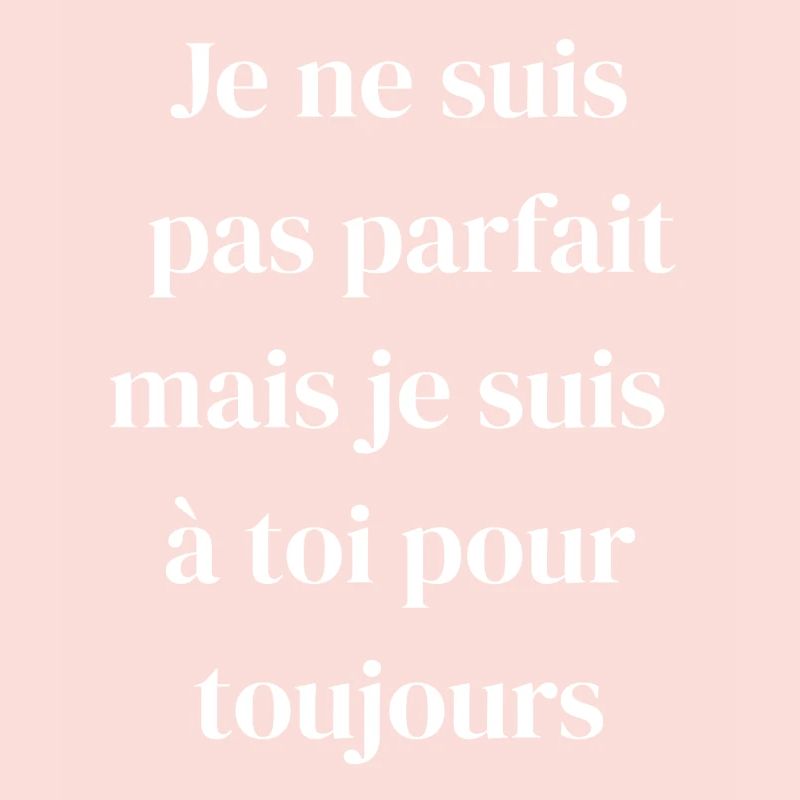 Amour éternel malgré les défauts