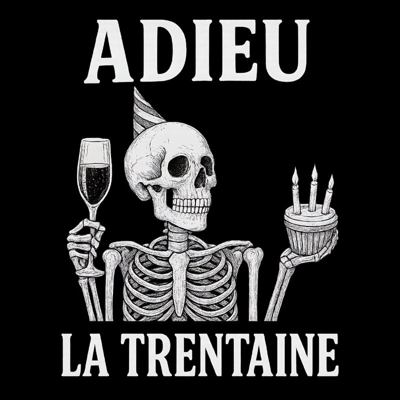 Goodbye Thirty Skeleton Birthday