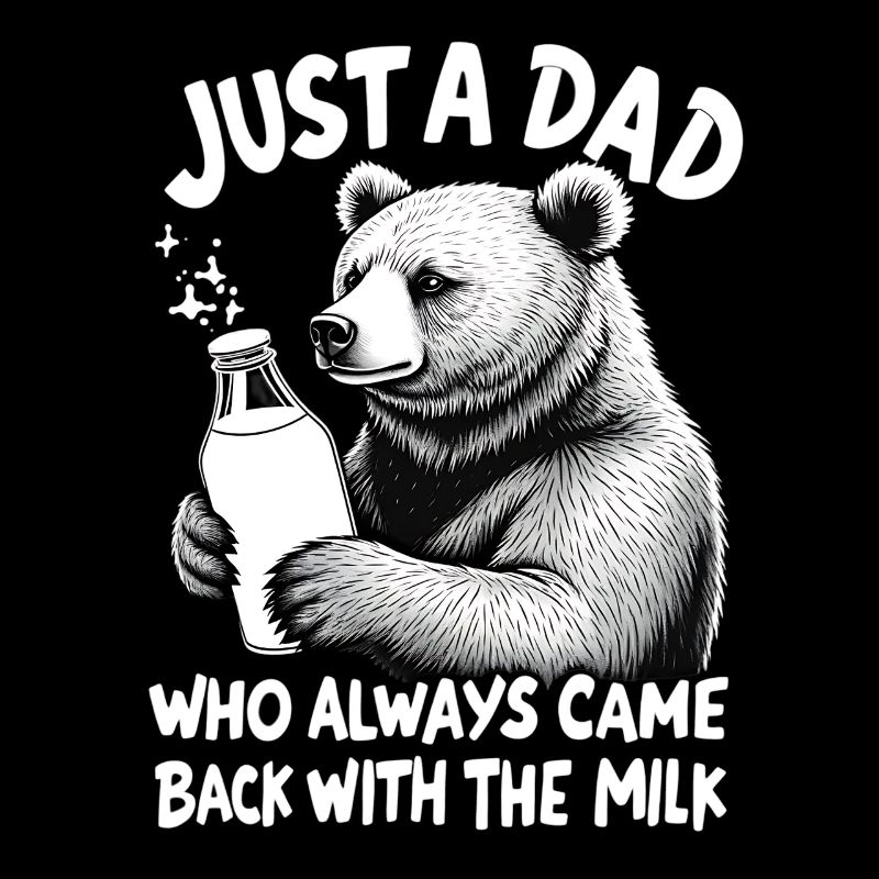 Supporte avec du lait – le père animal à dire