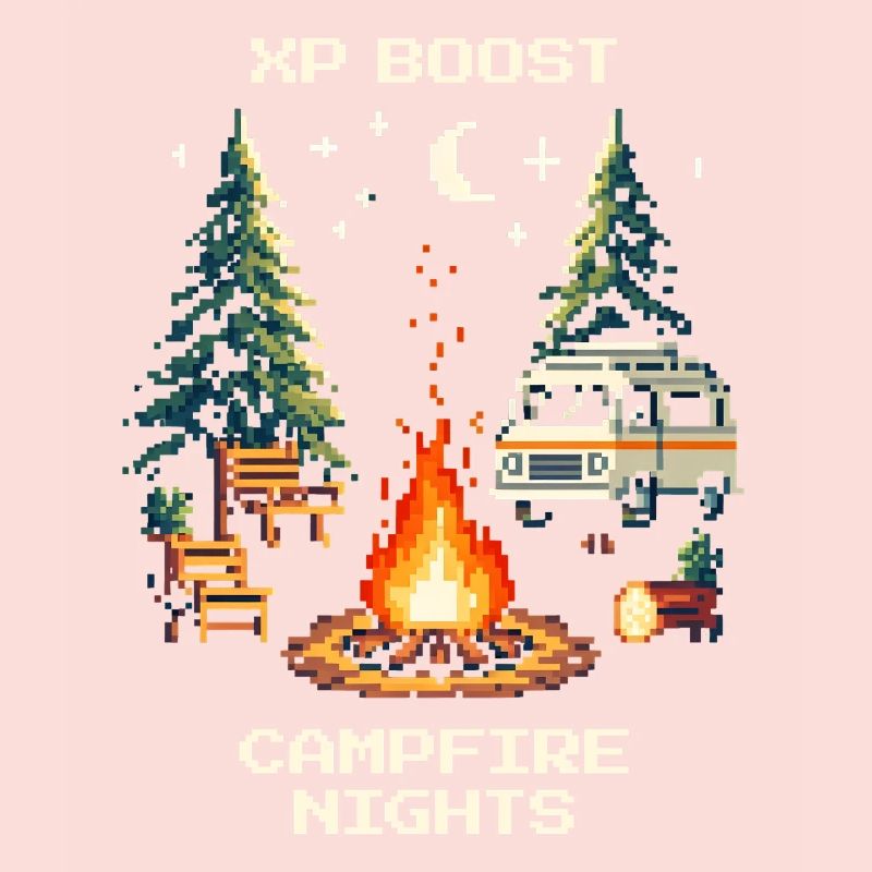 Nuits de feu de camp avec boost d’XP | Van Life