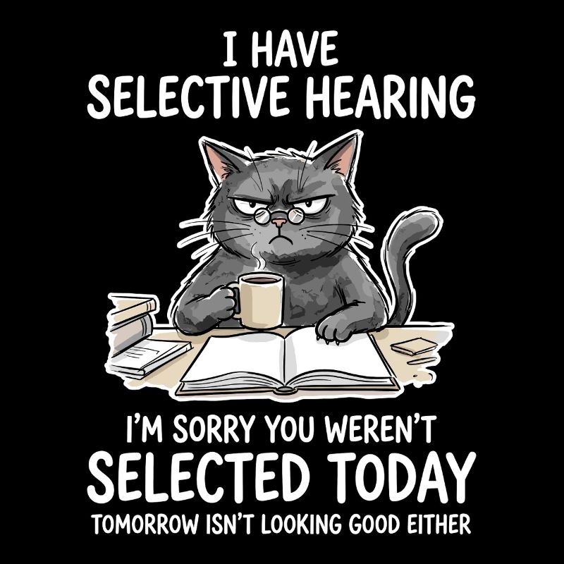 Grummelkat Learning Humor Motif