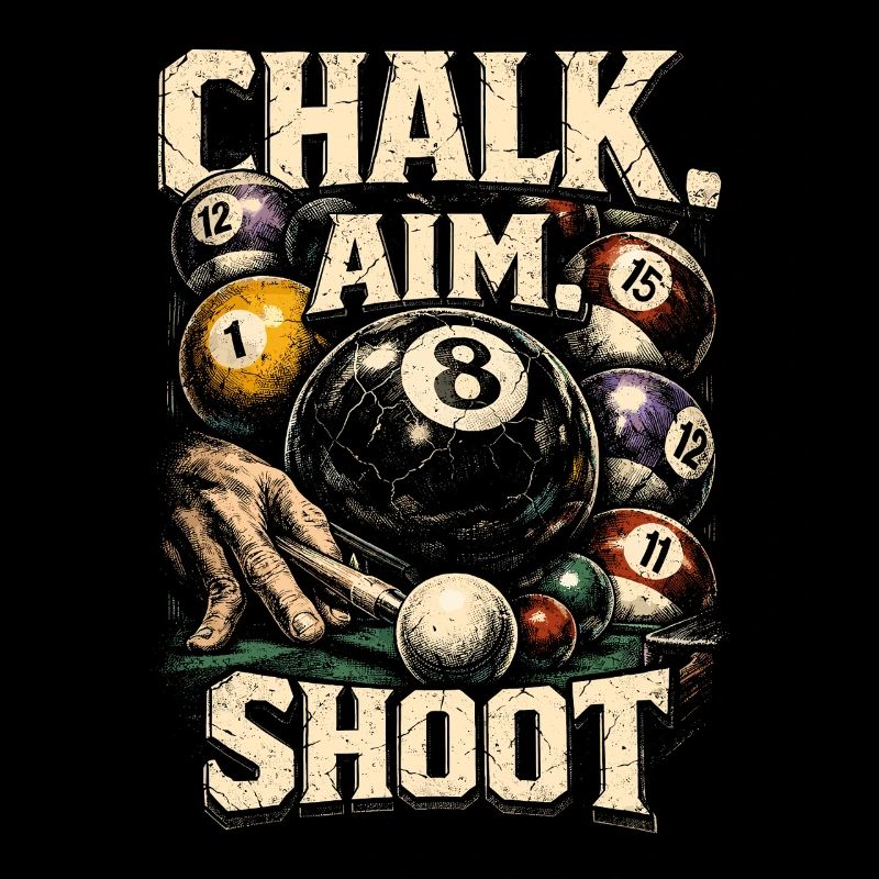 8-Ball Billard Chalk Aim Shoot