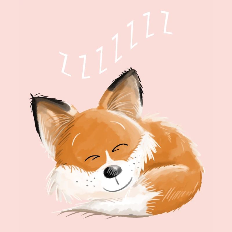 Fox sleeping - dream - dreams - foxes
