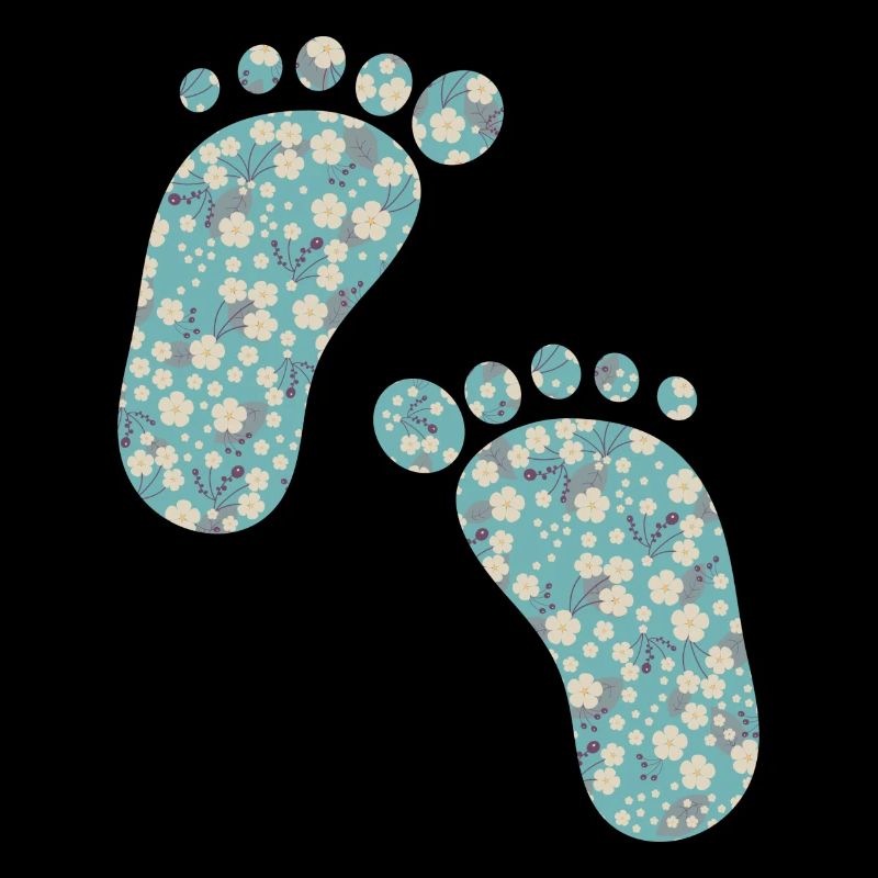 turquoise liberty footprints