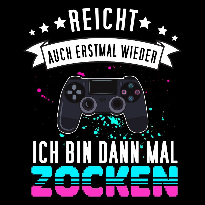 Gamer Design mit Controller - Funny Gaming Gamepad