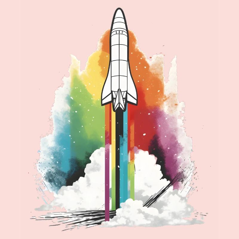 Fusée arc-en-ciel