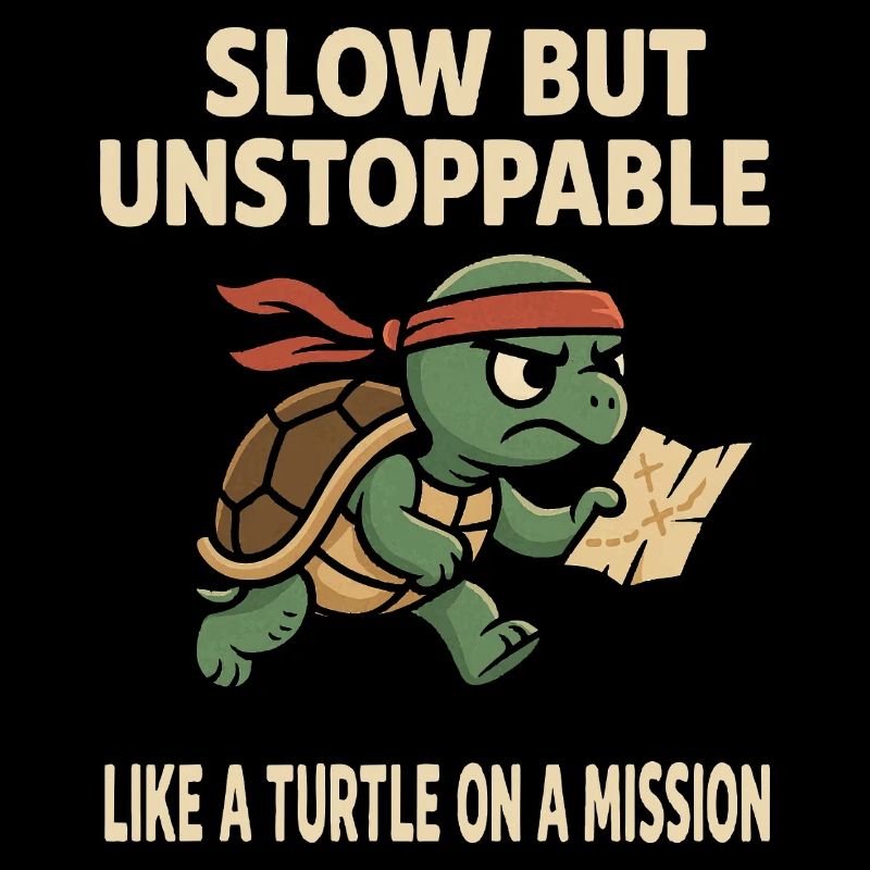 Langsam, aber unaufhaltsam Wie eine Schildkröte auf einer Mission