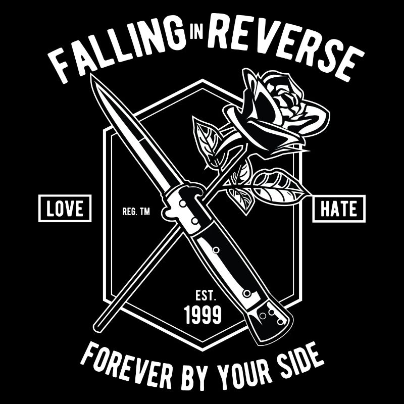 Falling In Reverse Amour Hass Rose Couteau Forever
