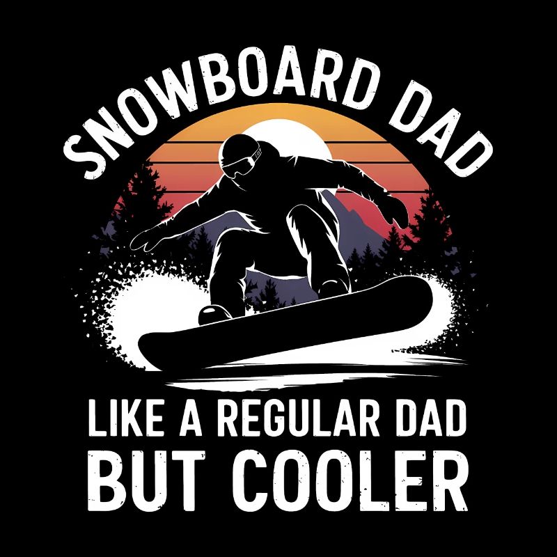 Snowboarderin Spruch Papa Snowboarding Geschenk