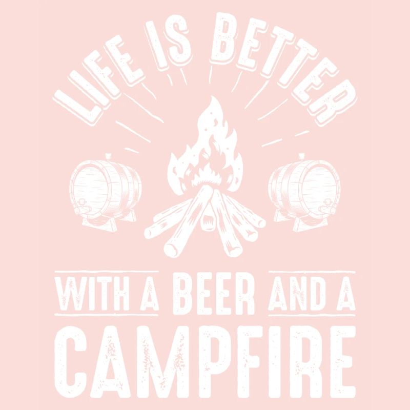 Lagerfeuer-Bierabend-Grafik