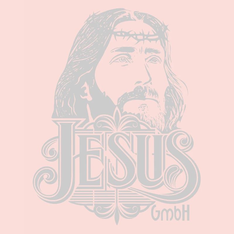 Jesus Kopf hellgrau
