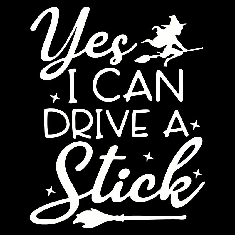 Whimsical Witch Riding Broom Illustration