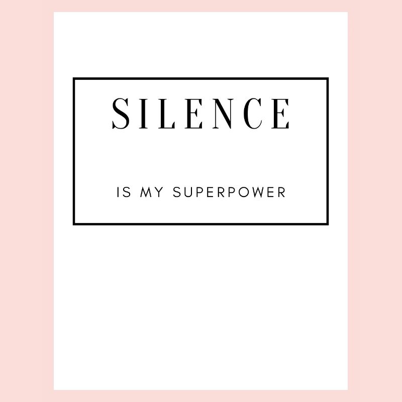 Silence, Force et Sérénité sur Textile
