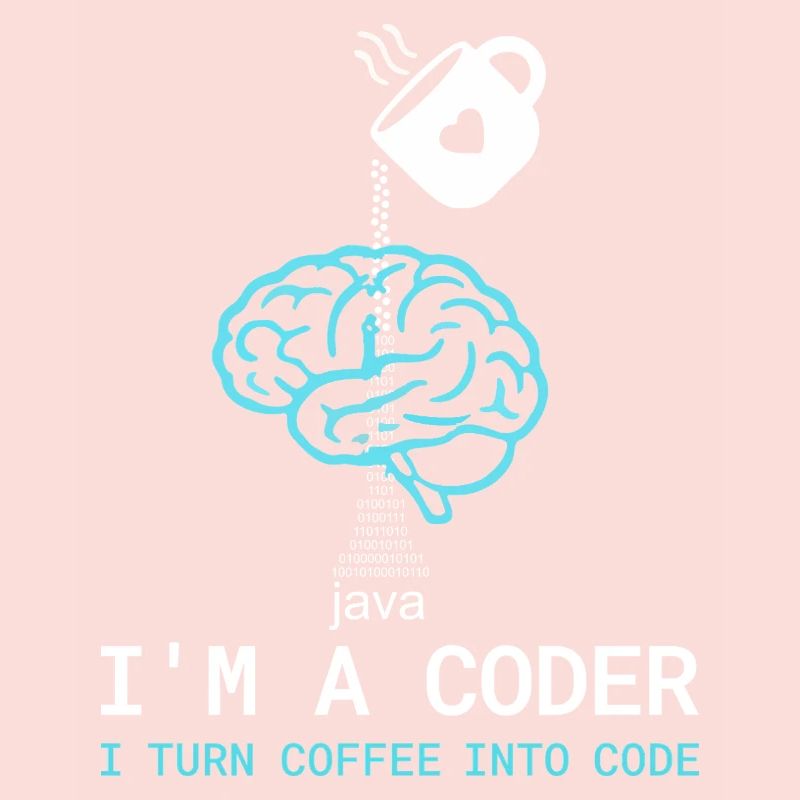 T-shirt Coder : Du café dans le code – Nerdy Programmie