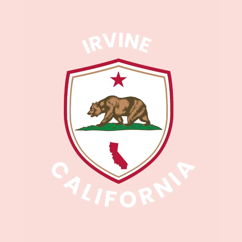 Emblème du bouclier d’ours d’Irvine, CA