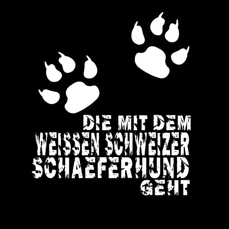 die mit dem weissen schweizer schaeferhund geht
