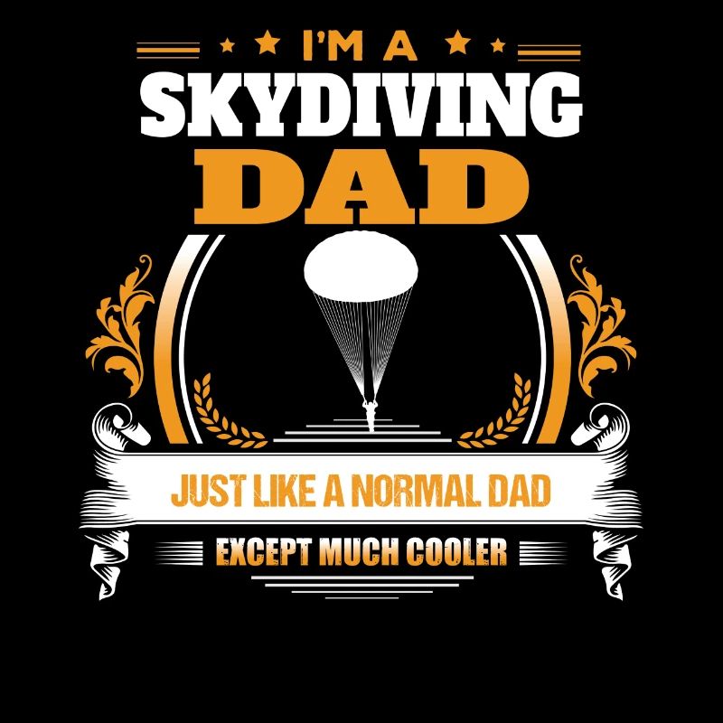 Idée de cadeau de chemise de papa de plongée de ciel