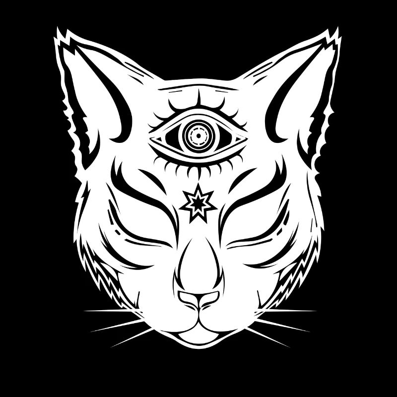 Cat with the third eye - above-ground