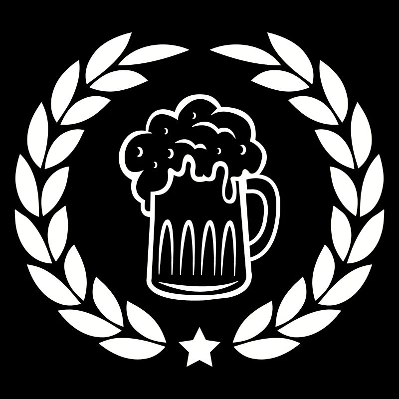 Couronne de laurier de bière