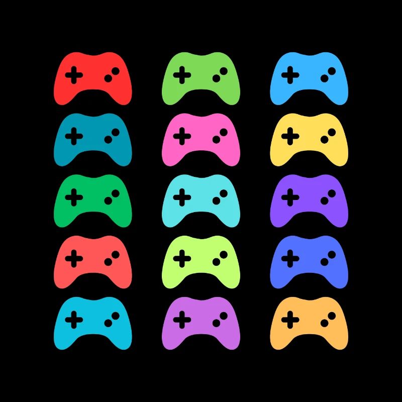 Rainbow Controllers - Multicolored - Gaming