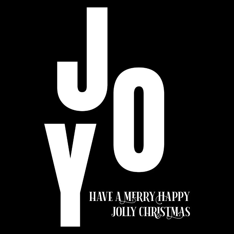 Logo typographique de Noël joyeux