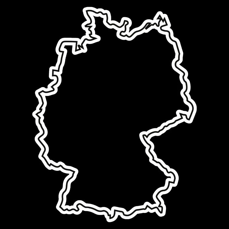 Germany Outline – Minimalist Map Design