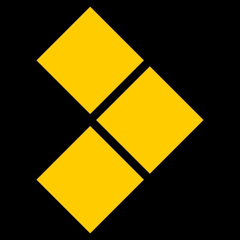 Geometric Yellow Diamond Grid