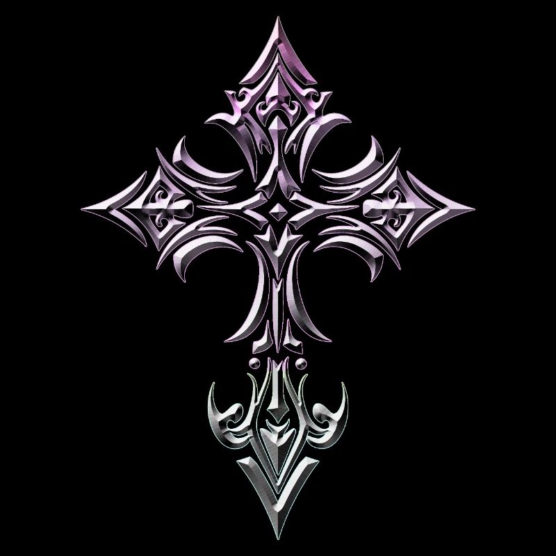 Croix gothique en gradient