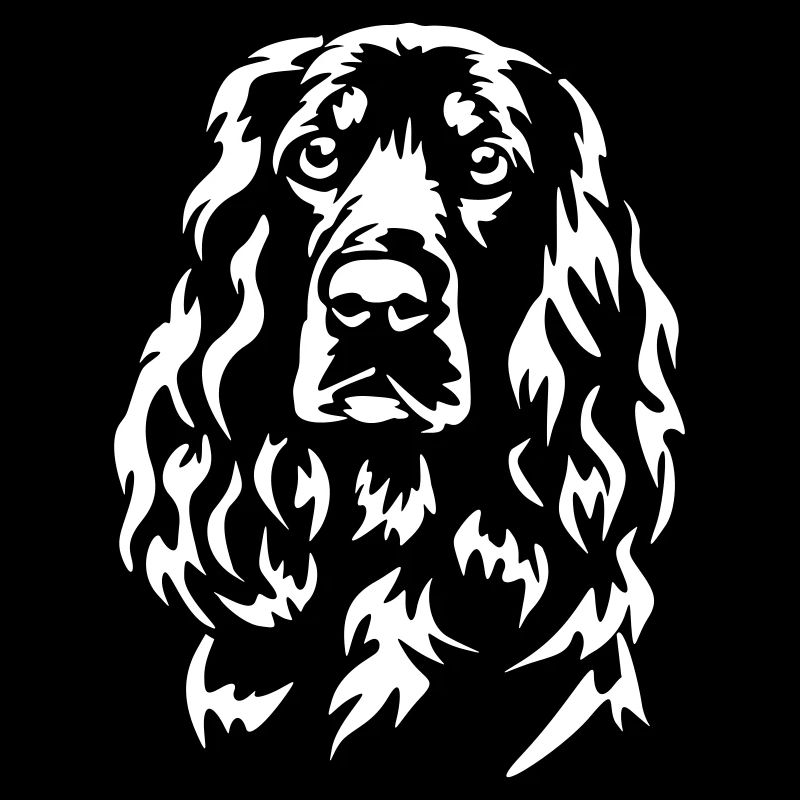 Field Spaniel Head "Black Edition"