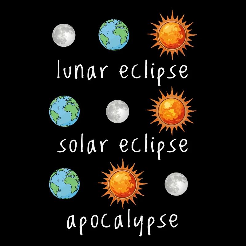 Éclipse lunaire Éclipse solaire Apocalypse Humour