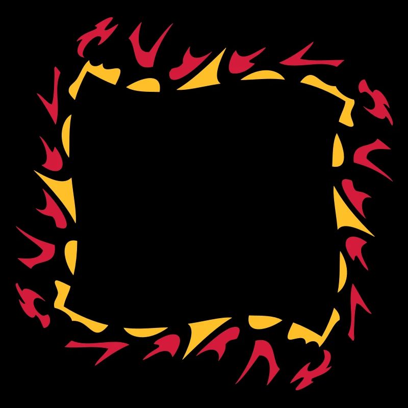 Abstract fire flame frame