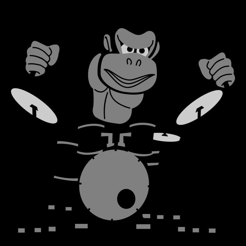 Drumming Gorilla