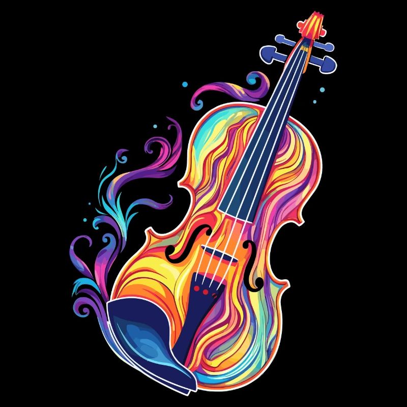 Violin Comic Look