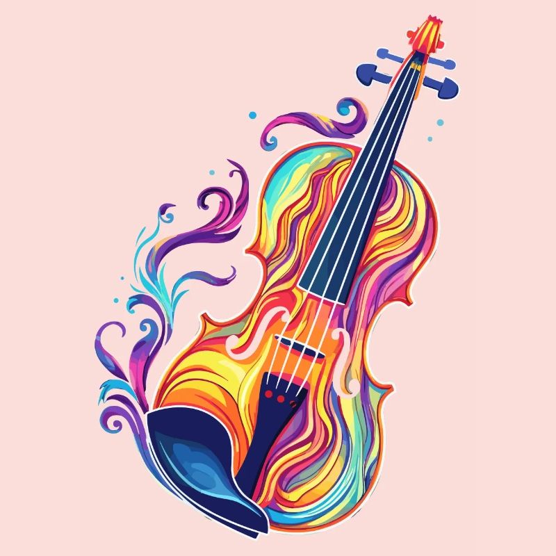 Violine Comic Look