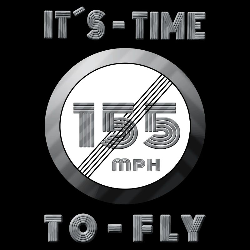 Temps de course 155 mph Design rétro