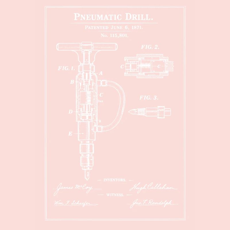 Brevet de plan de perceuse pneumatique