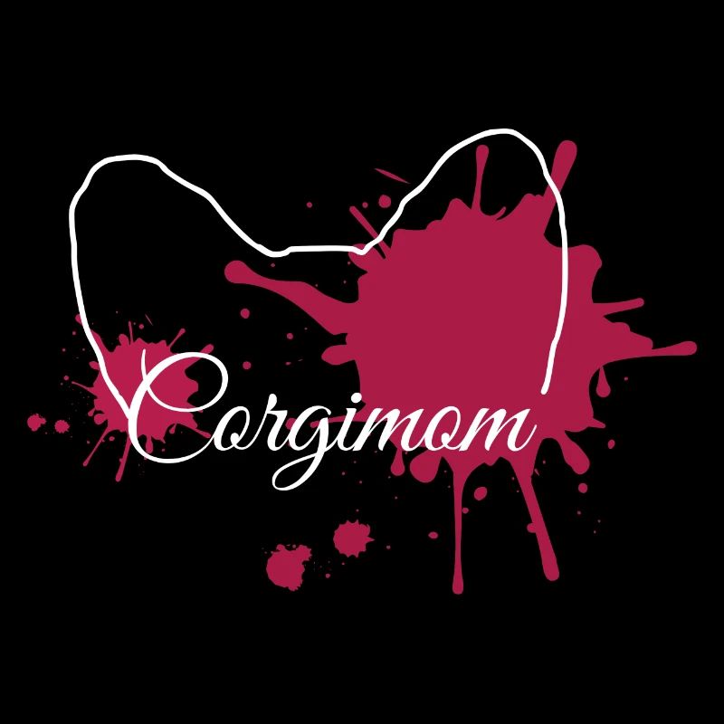 Corgimom Pink Splash