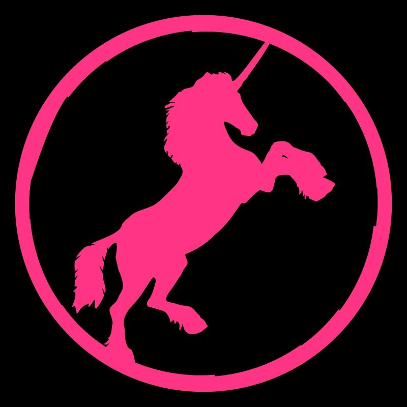 Kreis Rund Logo Einhorn