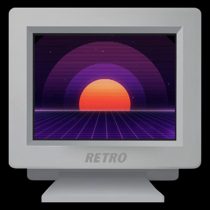 CRT Design - Future Retro Wallpaper