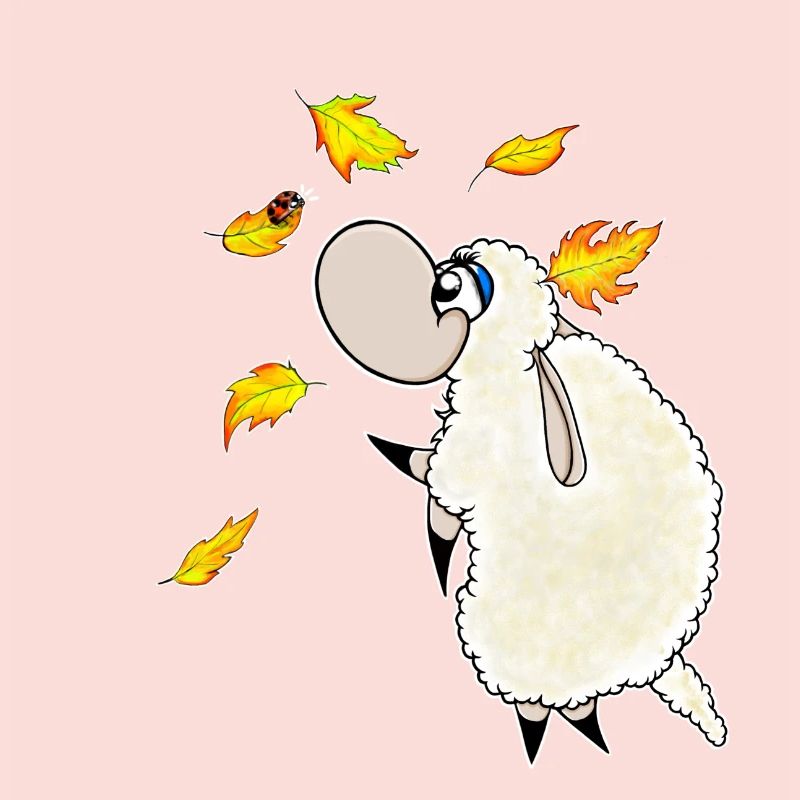 Wolly Sheepling Autumn Leaf Fall