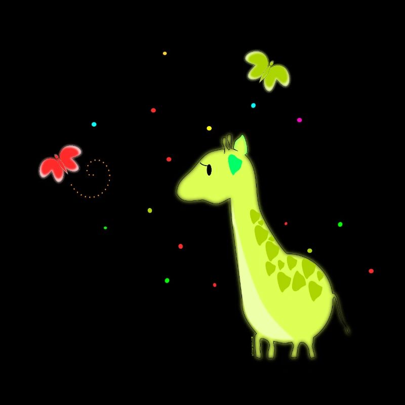 Die Giraffe und die Schmetterlinge