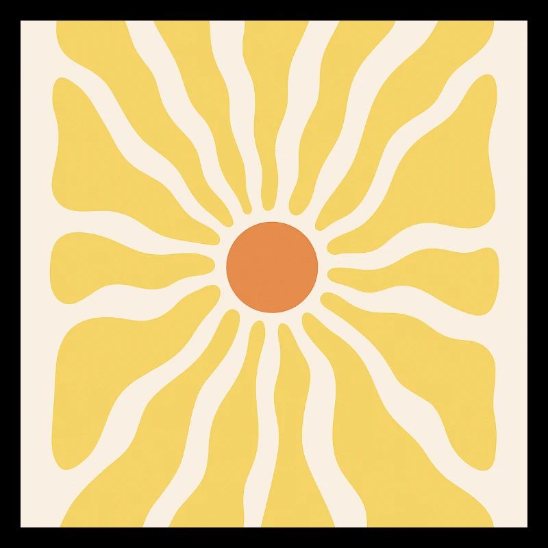 Sonnenstrahlen als Sonnenblume