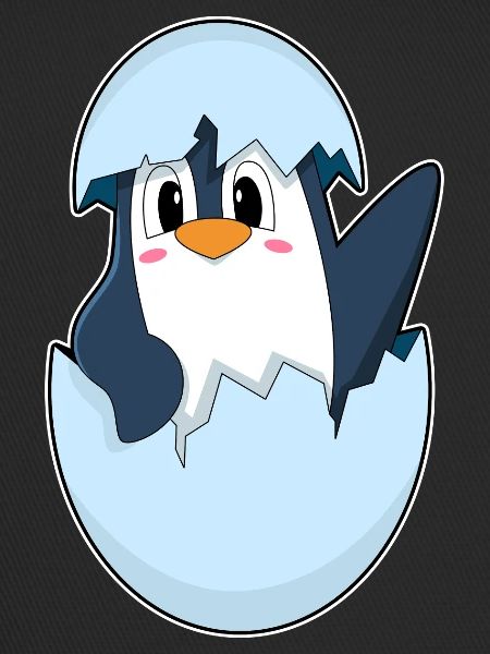 Pinguin Eierschale