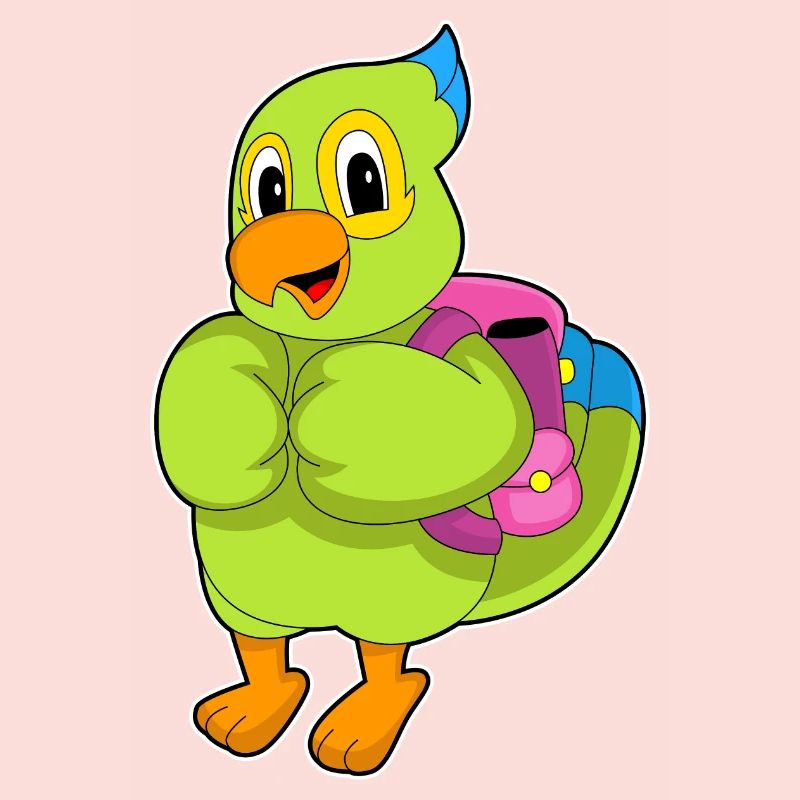 Parrot Student Backpack School