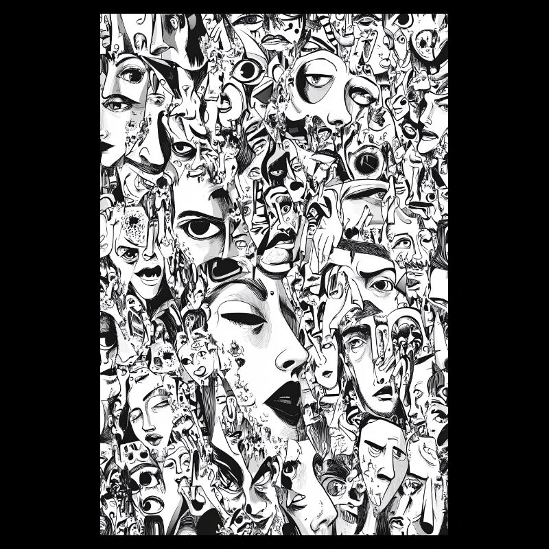 Mask Mosaic: Face Carousel