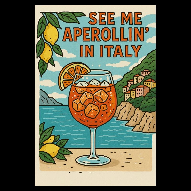 Conception de dessin animé Spritz italien