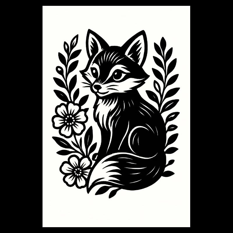 Le Renard dans la danse des fleurs