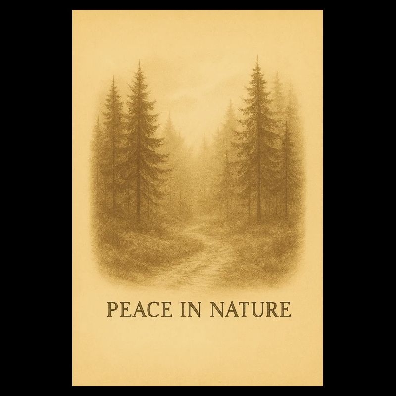 Calme dans le chemin forestier