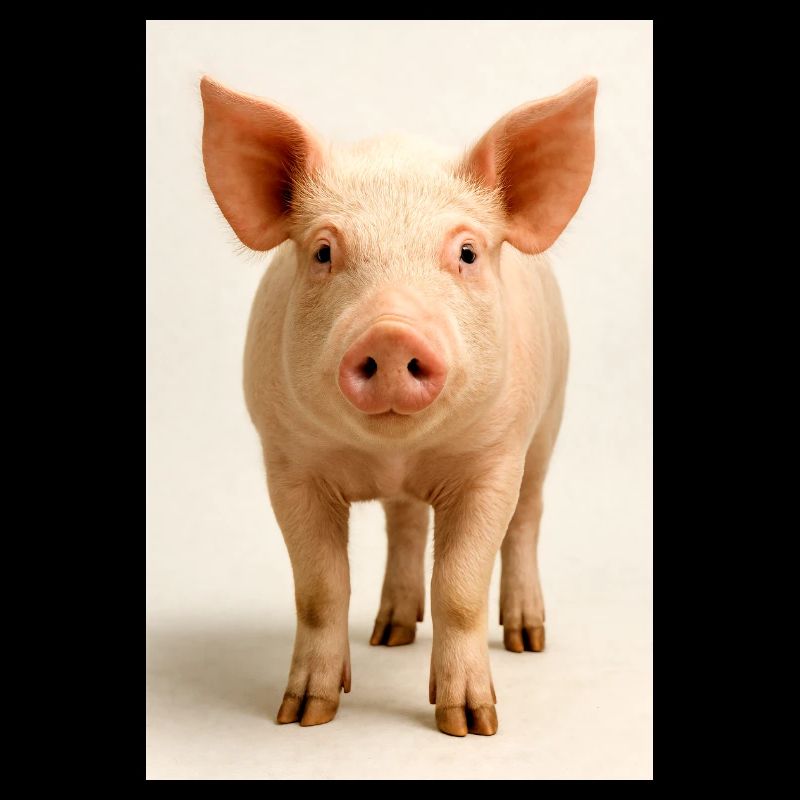 Charme de gros plan du cochon